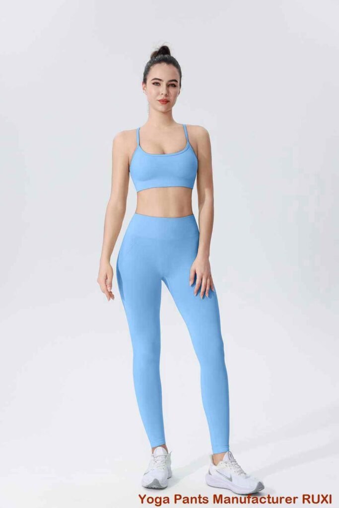 celana yoga biru RUXI yn175