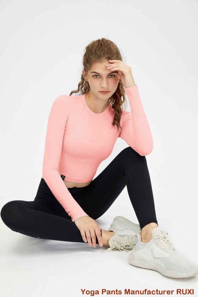 celana pendek pinggang yoga RUXI