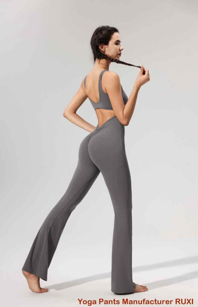 celana yoga kick flare RUXI yn763