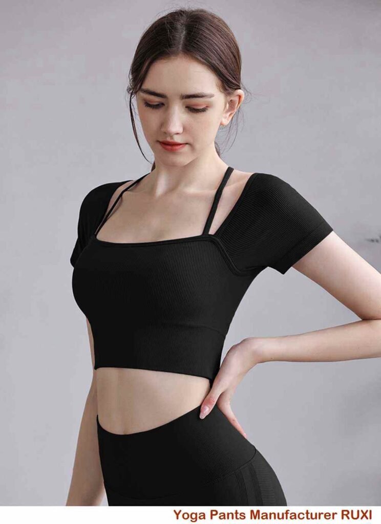 celana yoga kaki lurus RUXI yn26